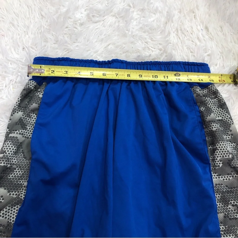 Nike Dri Fit MLB baseball Fly Performance Shorts Grey Blue‎ Large